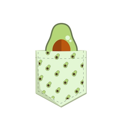 Porcket avocado design – svg-ai-eps-png-jpg