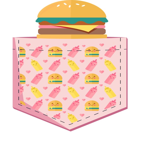 Pocket Burger Design SVG-EPS-AI-PNG-JPG