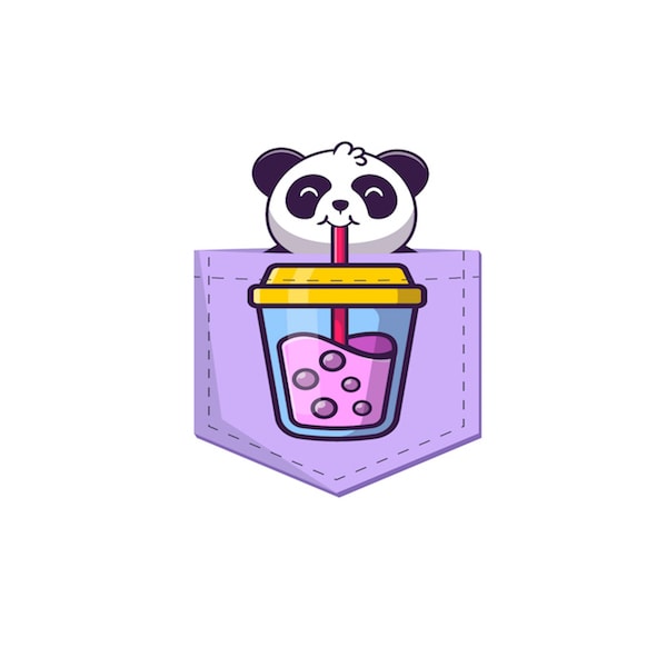 Panda Pocket Design Animal pocket – SVG – AI – EPS – PNG – JPG