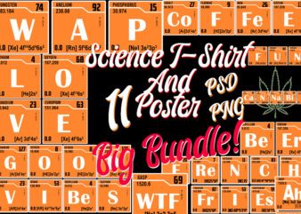 Science / Periodic Table of Elements/ PNG+PSD Top Trending Best Selling