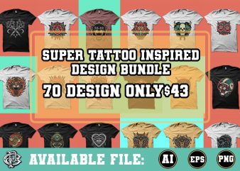 super tattoo inspired design bundle