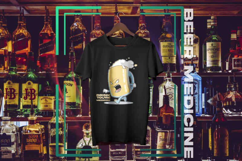 5 POD Pizza Beer T Shirt Bundle Top Trending Best Selling PSD/PNG