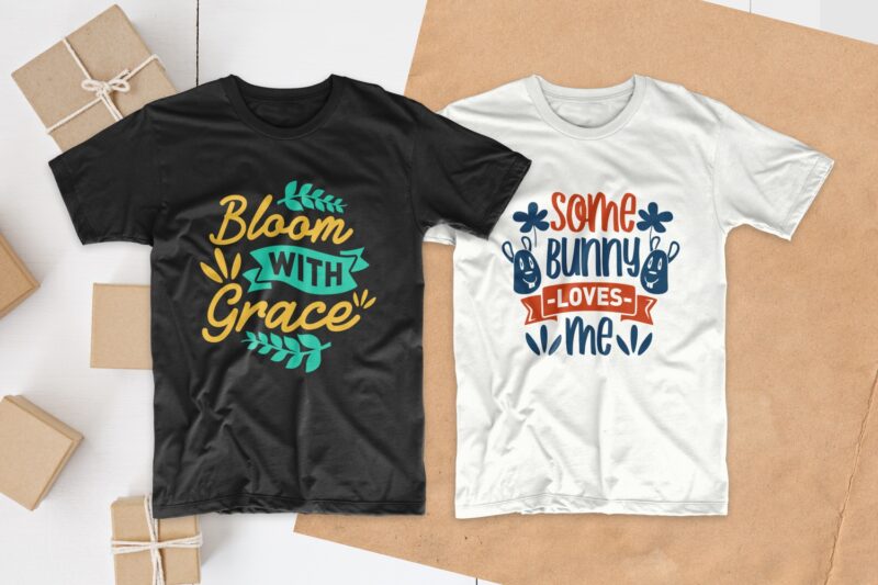 Spring t-shirt designs bundle, Spring qoutes svg, Set of Spring season t shirt design bundles pack collection, EPS SVG PNG PSD