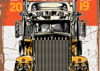 Big Truck t shirt template