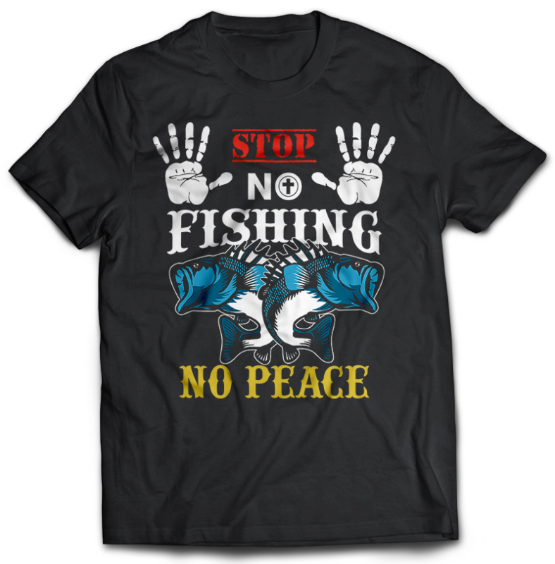 117 Fishing FISH Bundle tshirt design completed with psd file editable text and layer