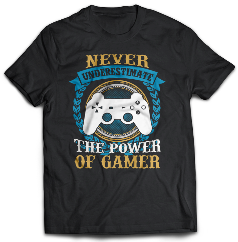 t-shirt vector 107 GAMER Bundles Tshirt designs best Gaming 2021