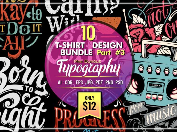 10 t-shirt design mini bundle part 3