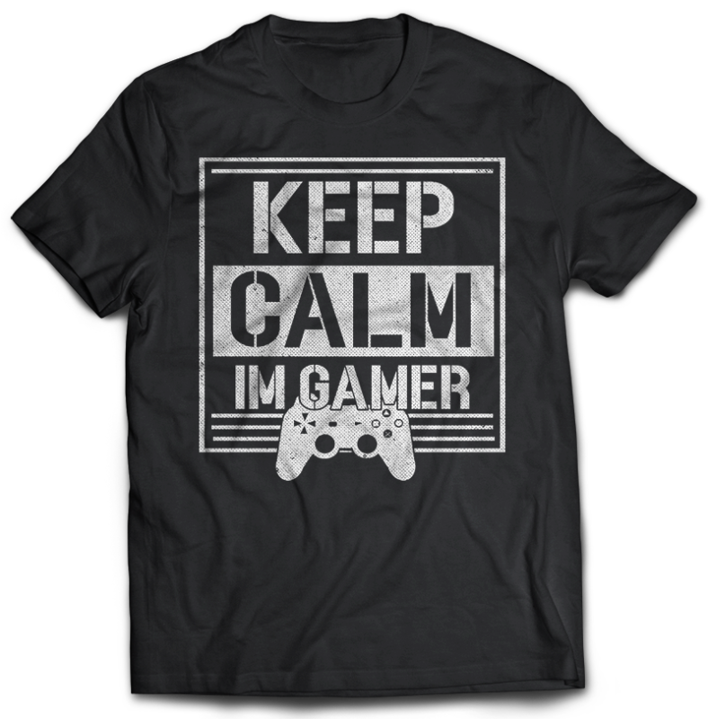 t-shirt vector 107 GAMER Bundles Tshirt designs best Gaming 2021