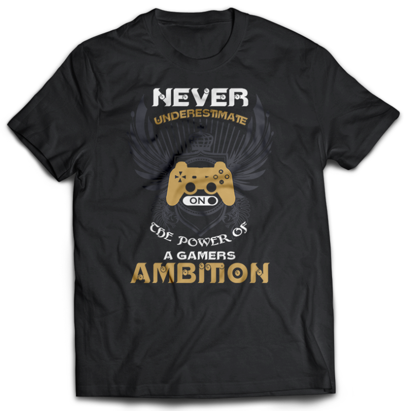 t-shirt vector 107 GAMER Bundles Tshirt designs best Gaming 2021