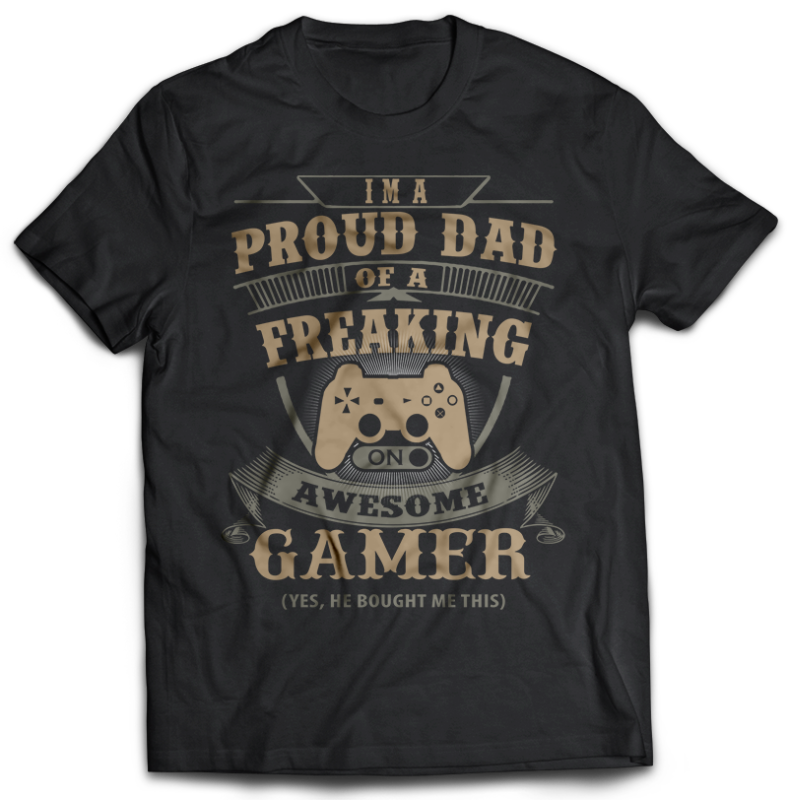 t-shirt vector 125 gamer and fishing Bundles UPDATE