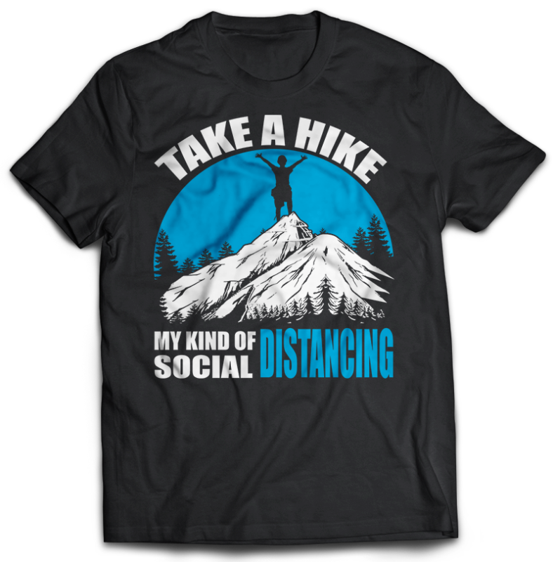 74 HIKING Tshirt designs Bundles Editable