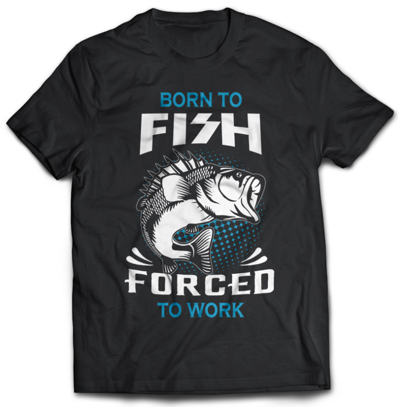 117 Fishing FISH Bundle tshirt design completed with psd file editable text and layer