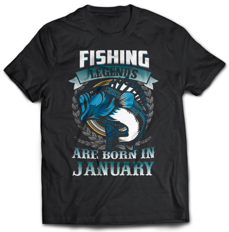 117 Fishing FISH Bundle tshirt design completed with psd file editable text and layer