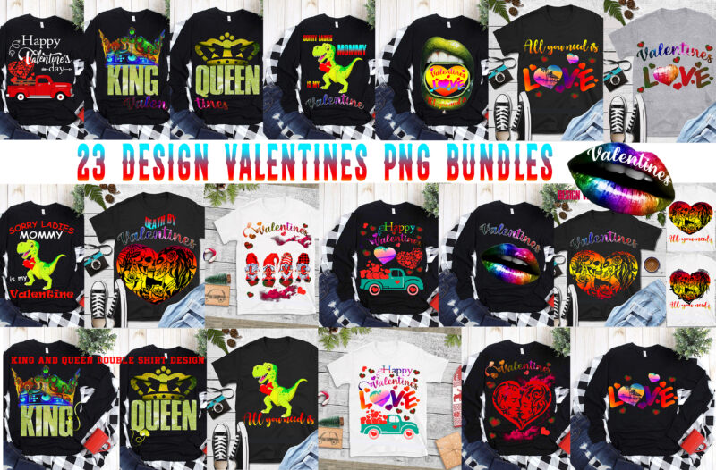Valentines bundle PNG SVG t shirt design, 38 Bundle Valentines, Valentines bundle t shirt design