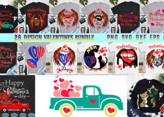 Valentines Bundle t shirt design, Happy Valentine’s Day t shirt design, 26 Bundles Valentines vector, Valentine Bundle