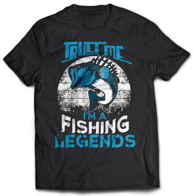 117 Fishing FISH Bundle tshirt design completed with psd file editable text and layer