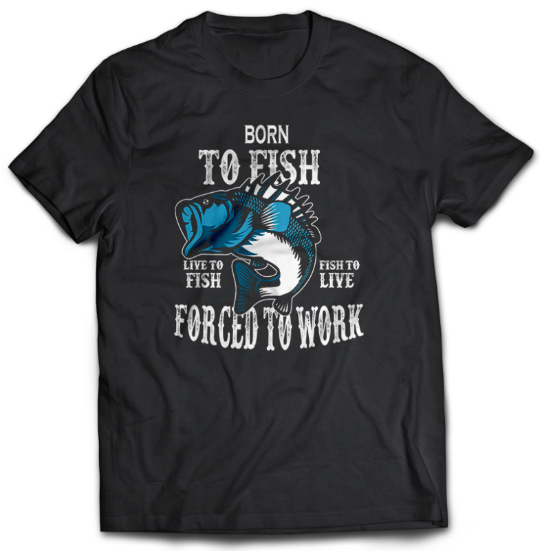 117 Fishing FISH Bundle tshirt design completed with psd file editable text and layer