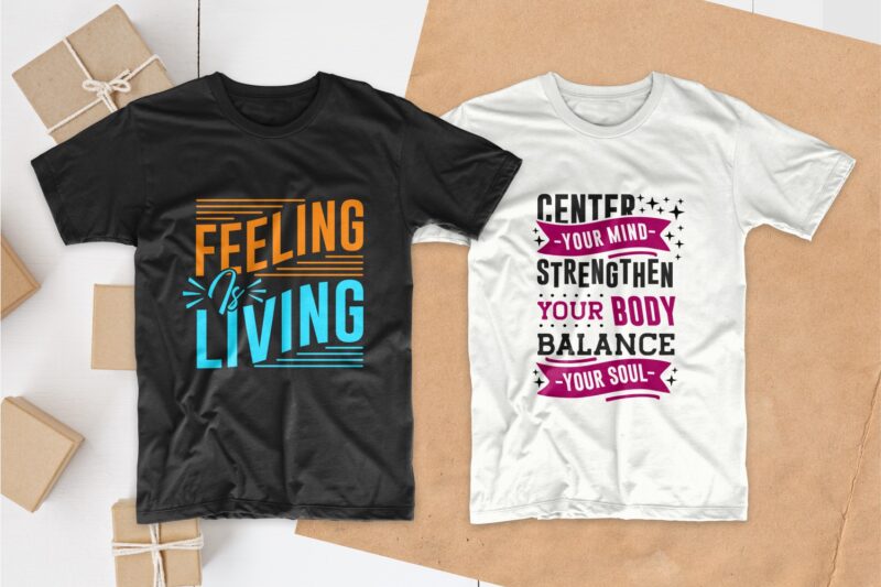 Yoga t shirt designs bundle, Best yoga quotes, Yoga typography designs for t-shirt design, Yoga quotes t-shirt design for commercial use and print on demand, EPS SVG PNG PSD