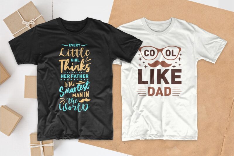 Dad T-shirt designs quotes bundle, Father's day quotes, Typography t ...