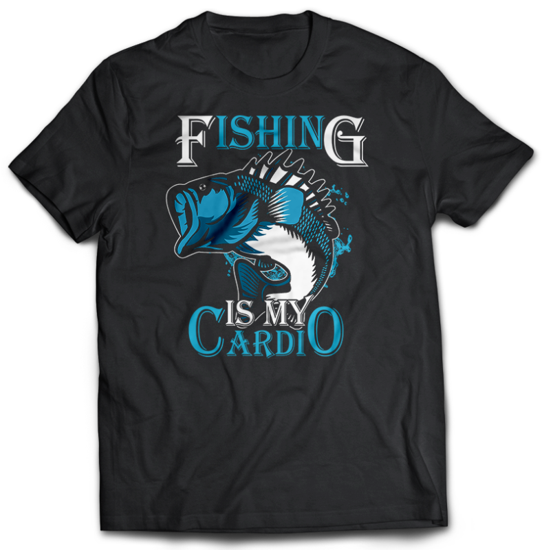 117 Fishing FISH Bundle tshirt design completed with psd file editable text and layer