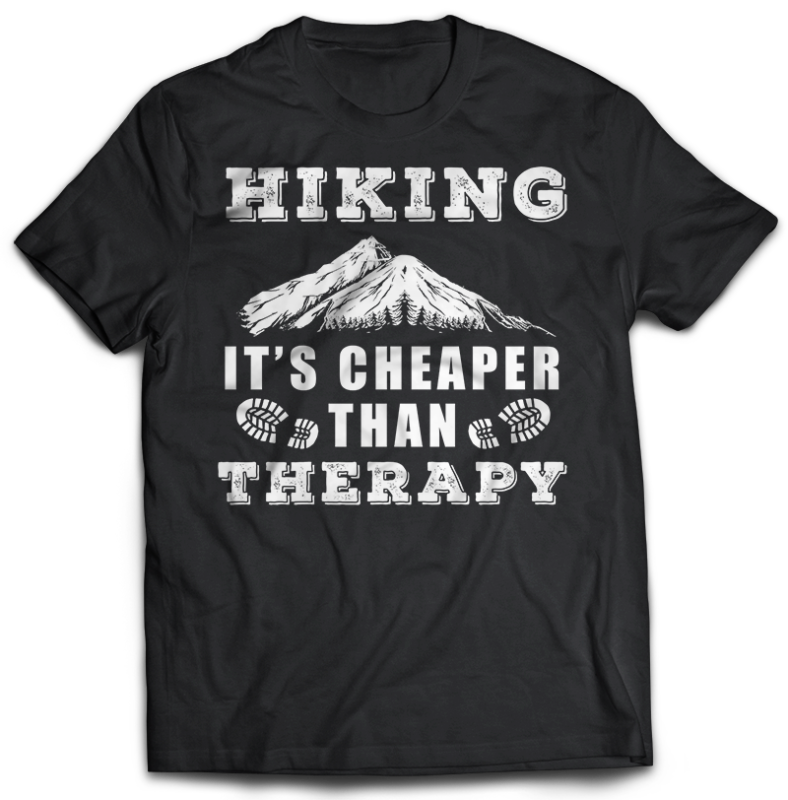 74 HIKING Tshirt designs Bundles Editable