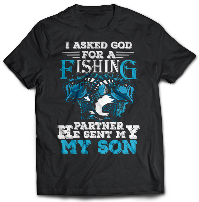 117 Fishing FISH Bundle tshirt design completed with psd file editable text and layer