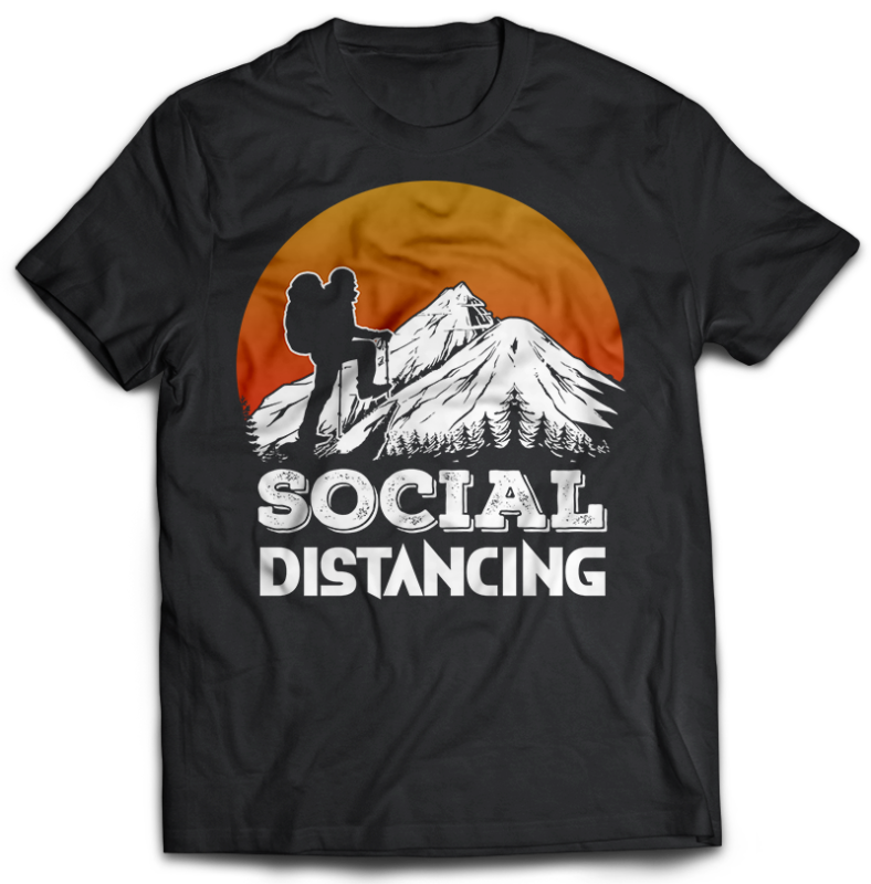 74 HIKING Tshirt designs Bundles Editable