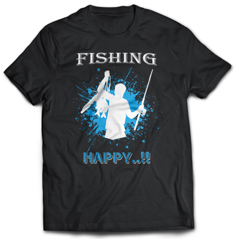 117 Fishing FISH Bundle tshirt design completed with psd file editable text and layer