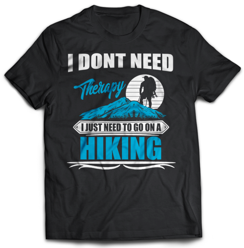 74 HIKING Tshirt designs Bundles Editable