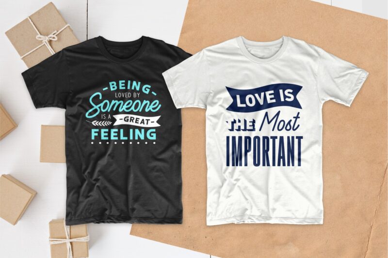 Love and romantic quotes typography t shirt design bundle, saying and phrases lettering t-shirt designs pack collection for commercial use