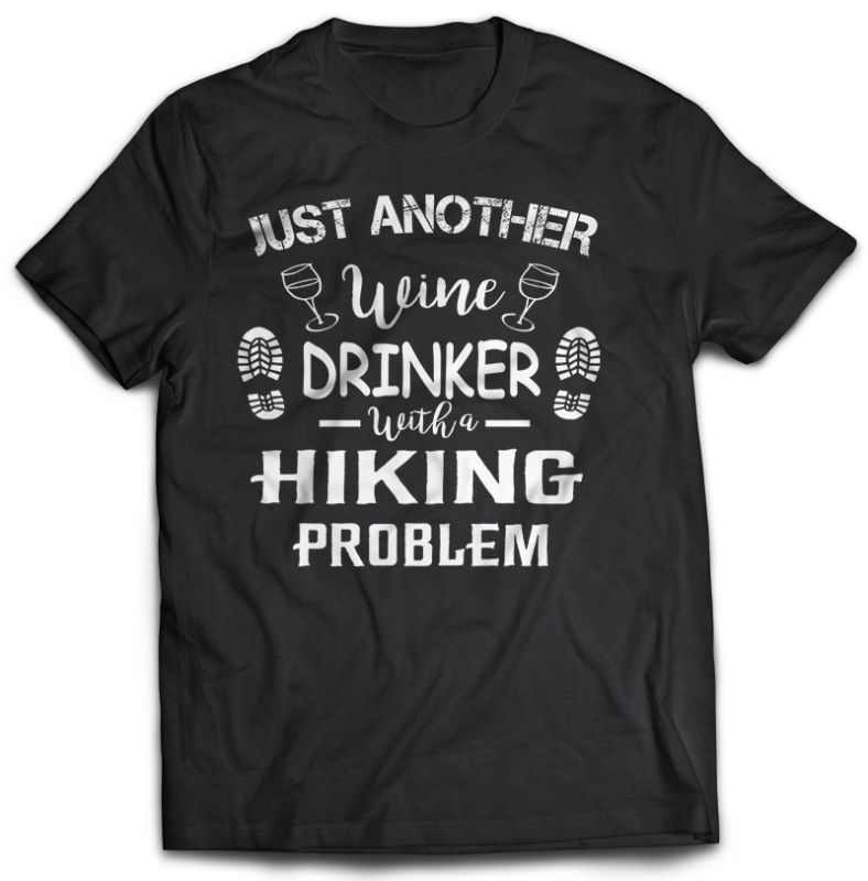 74 HIKING Tshirt designs Bundles Editable