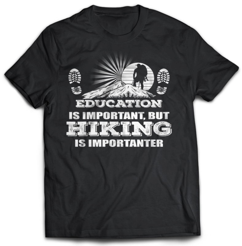 t-shirt vector 74 HIKING Tshirt designs Bundles png transparent and psd file Editable