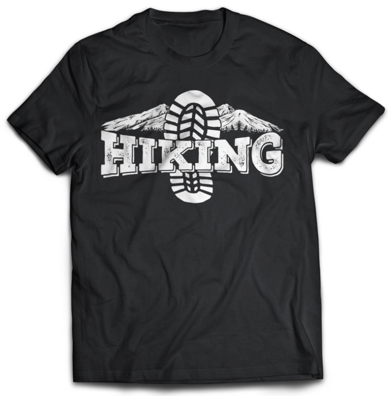 t-shirt vector 74 HIKING Tshirt designs Bundles png transparent and psd file Editable