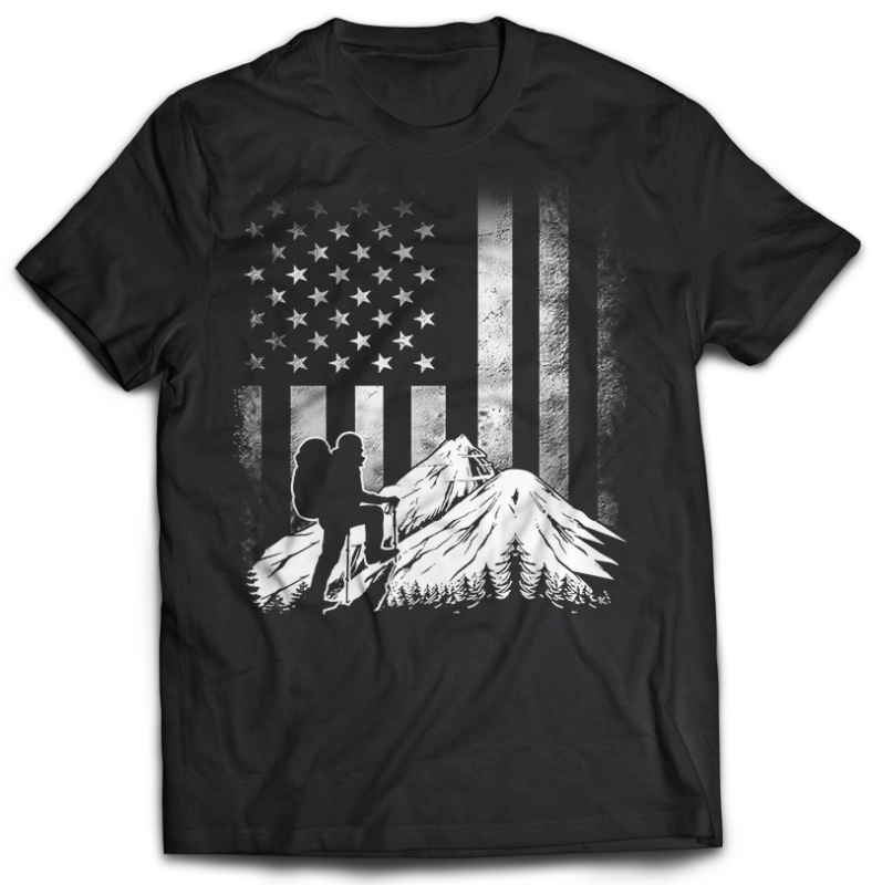 t-shirt vector 74 HIKING Tshirt designs Bundles png transparent and psd file Editable