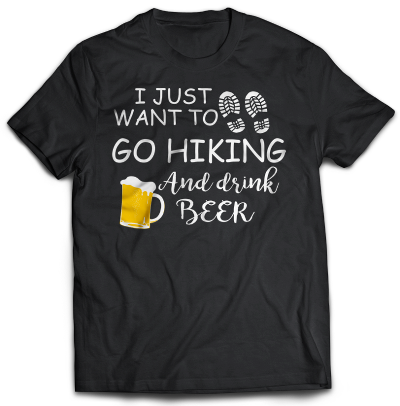 74 HIKING Tshirt designs Bundles Editable