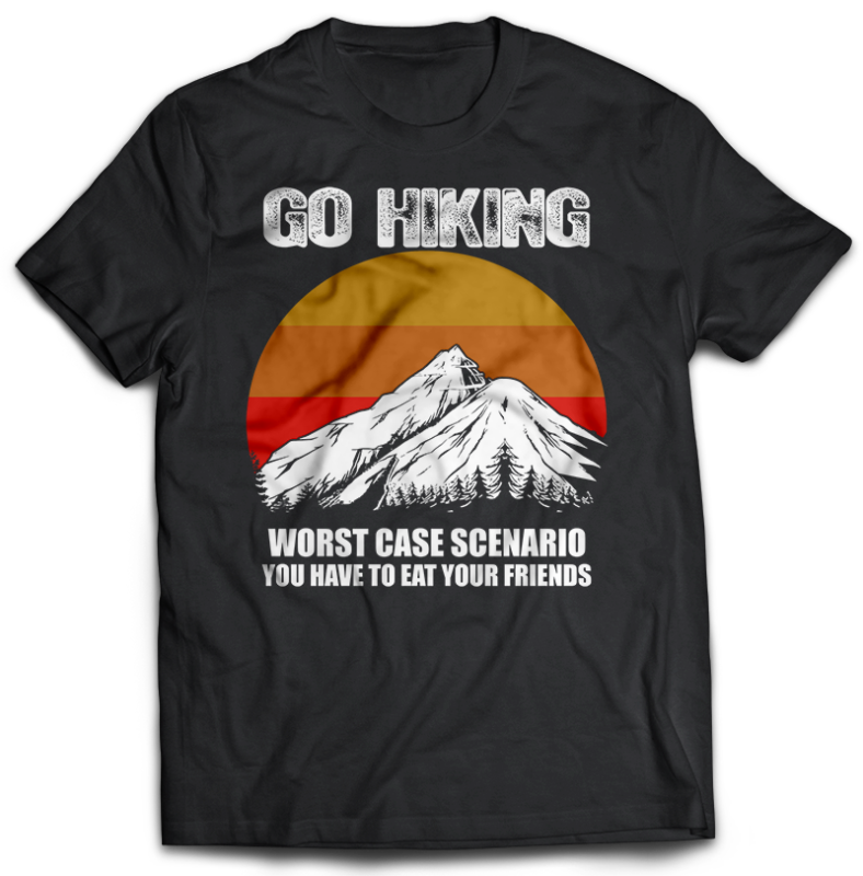 t-shirt vector 74 HIKING Tshirt designs Bundles png transparent and psd file Editable