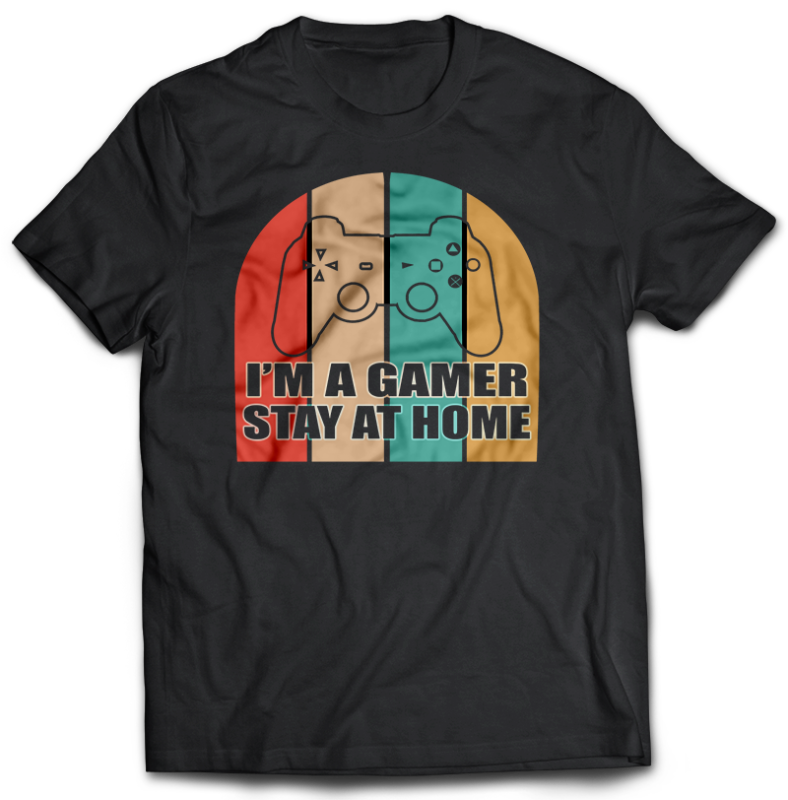 t-shirt vector 107 GAMER Bundles Tshirt designs best Gaming 2021