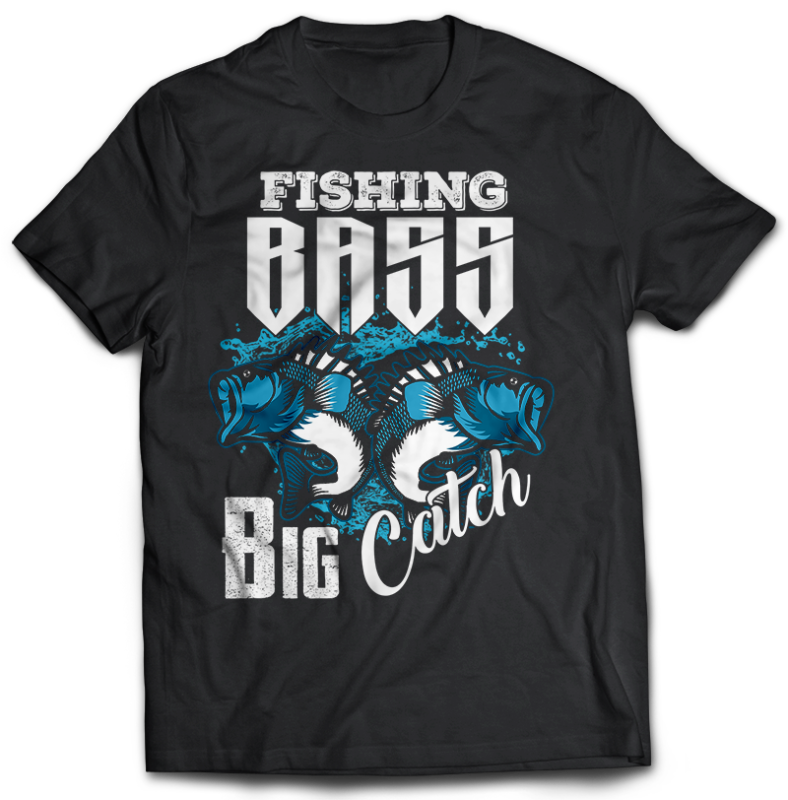 117 Fishing FISH Bundle tshirt design completed with psd file editable text and layer