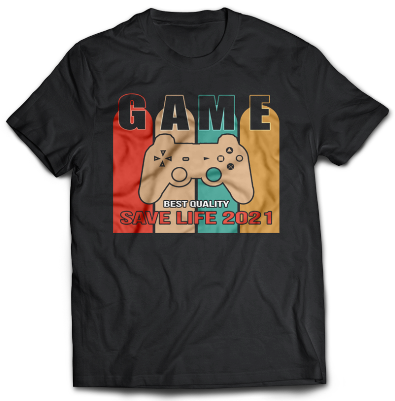 t-shirt vector 107 GAMER Bundles Tshirt designs best Gaming 2021