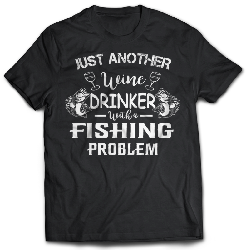 117 Fishing FISH Bundle tshirt design completed with psd file editable text and layer