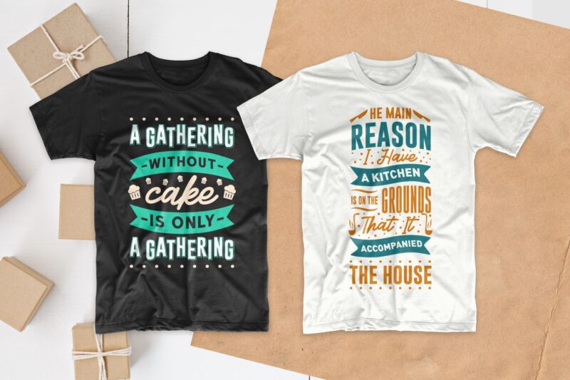 Cooking and chef typography t shirt design quotes bundle collection, Set of Eat T-shirt designs Lettering PSD SVG EPS PNG Vector