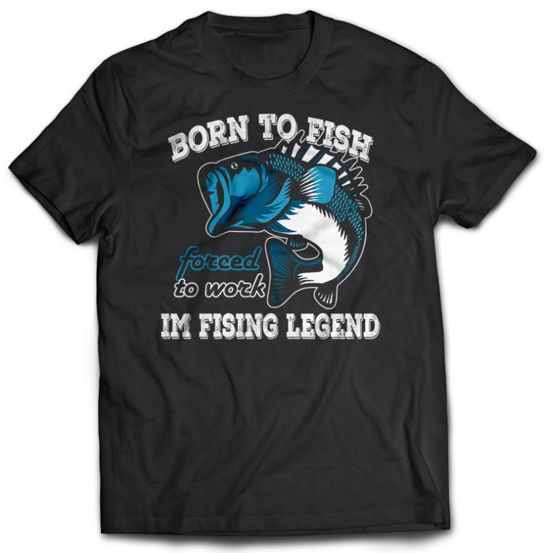 117 Fishing FISH Bundle tshirt design completed with psd file editable text and layer