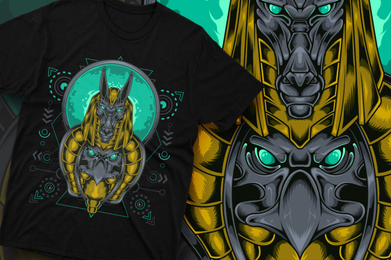 Anubis eagle head