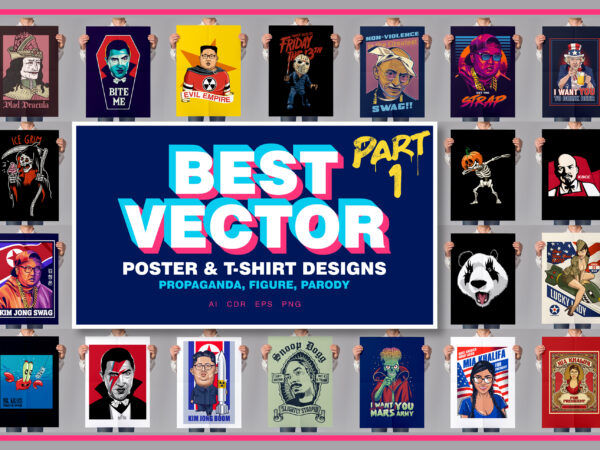 Best vectors poster & t-shirt designs part 1