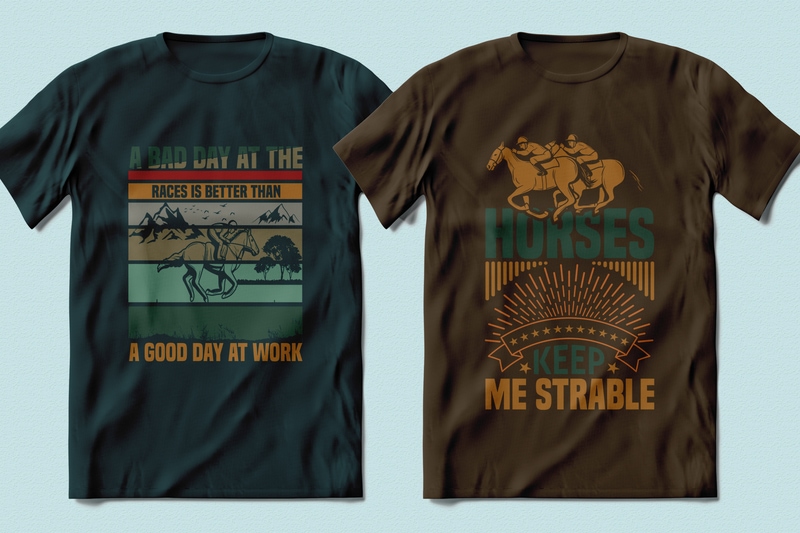 Best Selling 100 Horse Racing, Horse quotes T-shirt Designs Bundle -98% Off