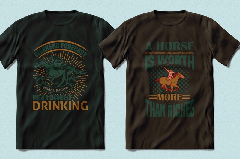 Best Selling 100 Horse Racing, Horse quotes T-shirt Designs Bundle -98% Off