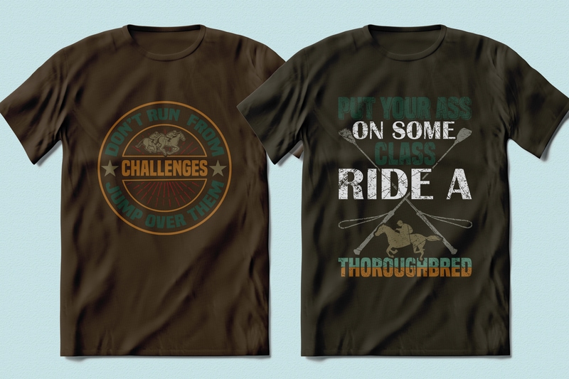 Best Selling 100 Horse Racing, Horse quotes T-shirt Designs Bundle -98% Off