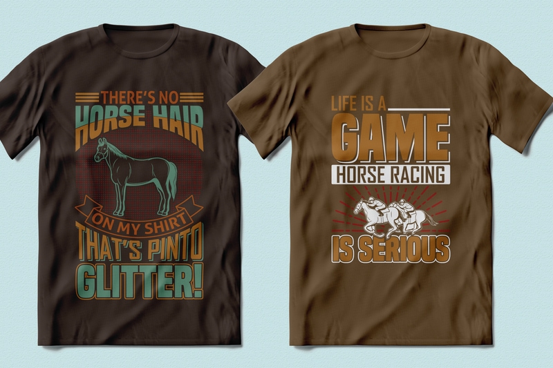 Best Selling 100 Horse Racing, Horse quotes T-shirt Designs Bundle -98% Off