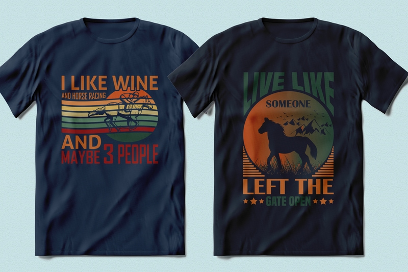 Best Selling 100 Horse Racing, Horse quotes T-shirt Designs Bundle -98% Off