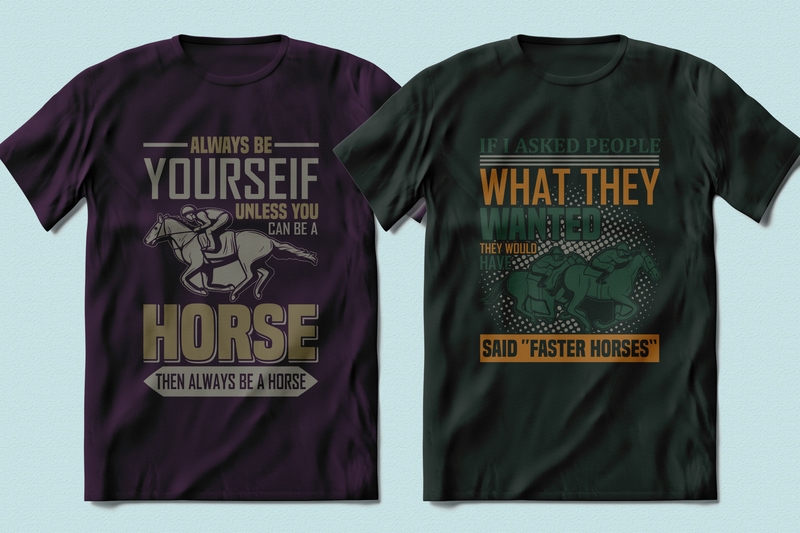 Best Selling 100 Horse Racing, Horse quotes T-shirt Designs Bundle -98% Off